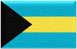 Flag 12 Flag of the Bahamas with aquamarine gold and black triangle