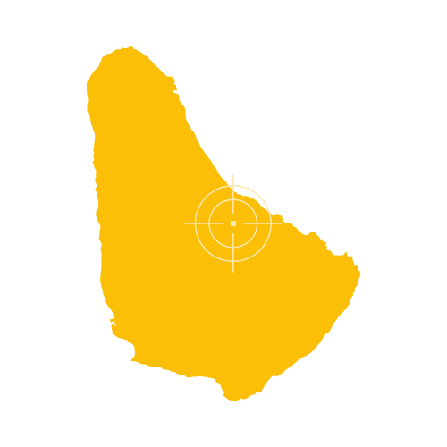 Barbados Map – Country Outline and Provinces