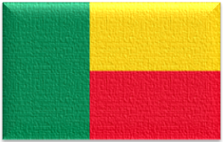 Flag 19 Flag of Benin with green yellow and red blocks