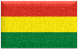 Flag 21 Flag of Bolivia with red yellow and green stripes