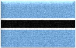 Flag 23 Flag of Botswana with light blue black and white stripes