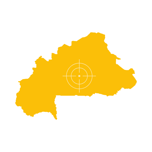 Burkina Faso Map – Country Outline and Provinces