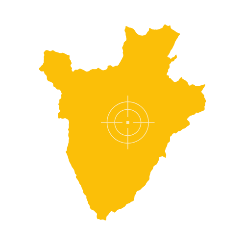 Burundi Map – Country Outline and Provinces