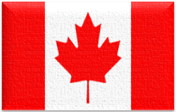Flag 32 Flag of Canada with red borders and red maple leaf