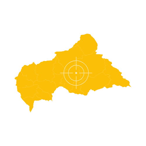 Central African Republic Map – Country Outline and Provinces