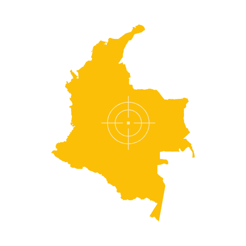 Colombia Map – Country Outline and Provinces