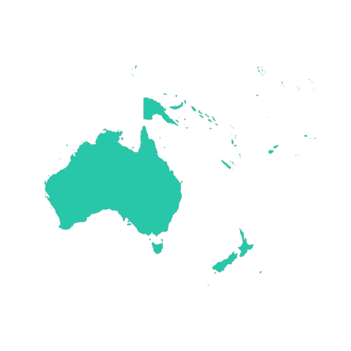 Continent Oceania Map