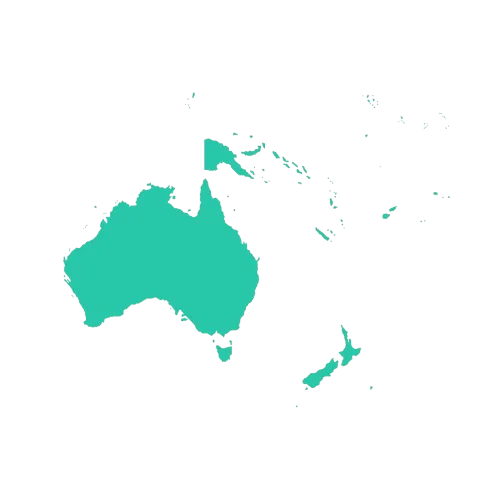 Continent Oceania Map