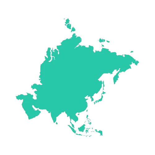 Continent Asia Map