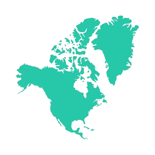 Continent North America Map