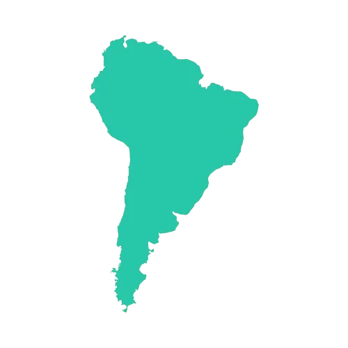 Continent South America Map