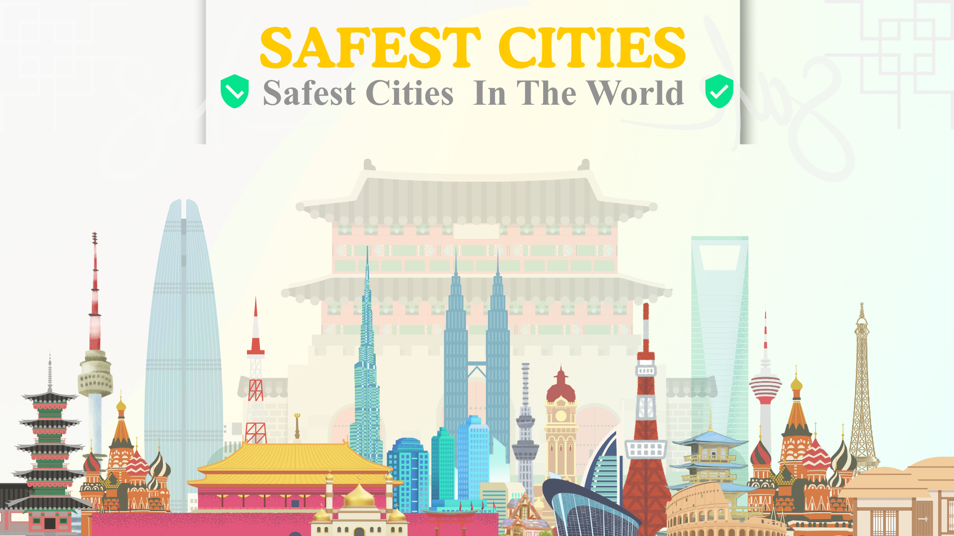 Rankerover - Global Ranking And Comparison 13 Safest Cities in the world