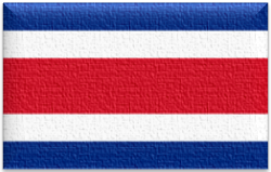 Flag 40 Flag of Costa Rica with blue white red white blue stripes