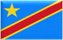 Flag 46 dr congo democratic republic of the congo