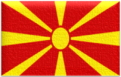 Flag 128 north macedonia