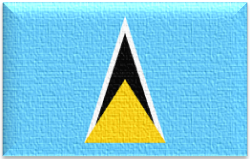 Flag 147 saint lucia